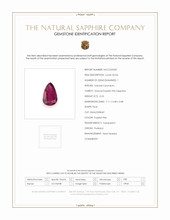 0.53 Ct. Purplish Pink Sapphire from Thailand Scan Report