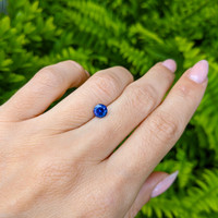 0.88 Ct. Blue Sapphire from Ceylon (Sri Lanka) Life Style