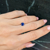 0.88 Ct. Blue Sapphire from Ceylon (Sri Lanka) Life Style
