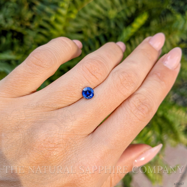 0.88 Ct. Blue Sapphire from Ceylon (Sri Lanka)