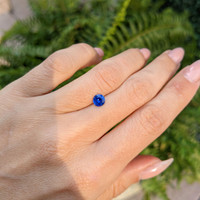0.69 Ct. Blue Sapphire from Ceylon (Sri Lanka) Life Style
