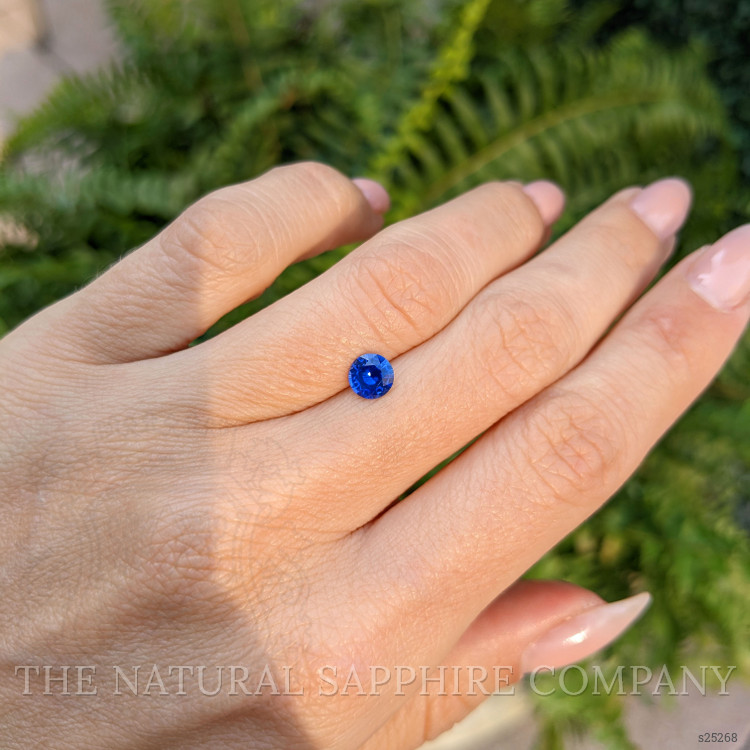 0.69 Ct. Blue Sapphire from Ceylon (Sri Lanka)