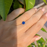0.63 Ct. Blue Sapphire from Ceylon (Sri Lanka) Life Style