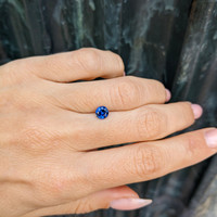 0.79 Ct. Blue Sapphire from Ceylon (Sri Lanka) Life Style