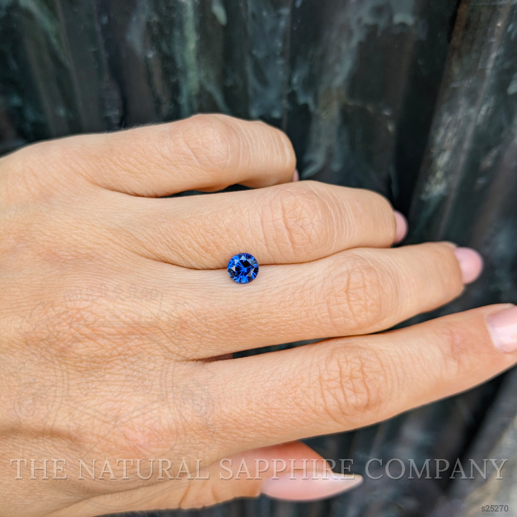 0.79 Ct. Blue Sapphire from Ceylon (Sri Lanka)