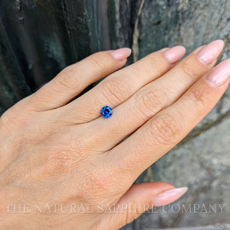 0.79 Ct. Blue Sapphire from Ceylon (Sri Lanka)