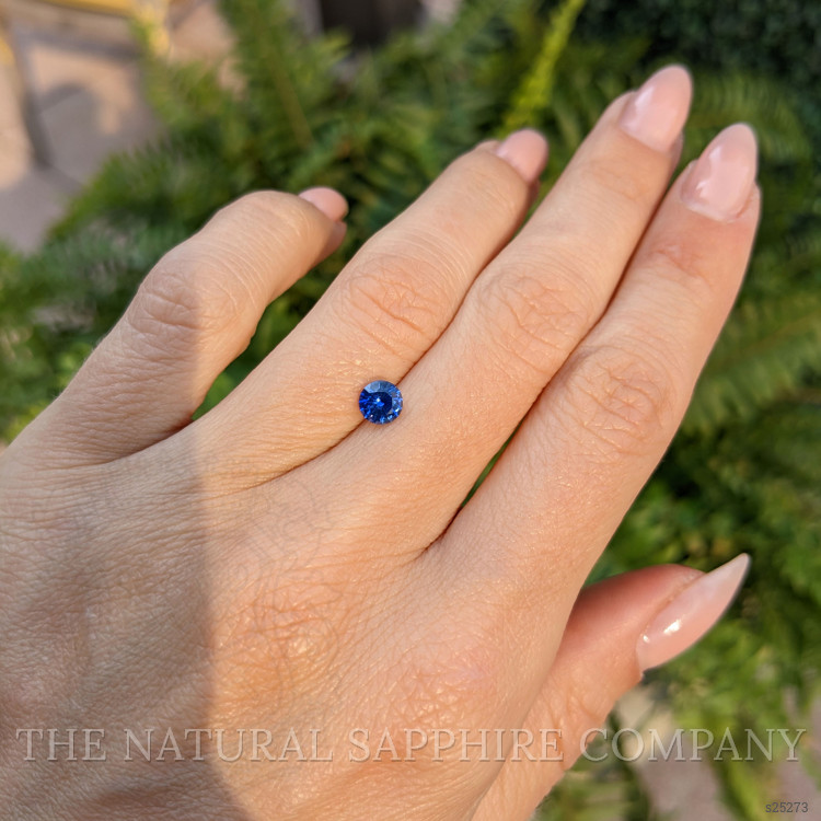 0.65 Ct. Blue Sapphire from Ceylon (Sri Lanka)