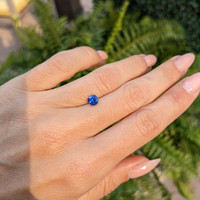 0.65 Ct. Blue Sapphire from Ceylon (Sri Lanka) Life Style