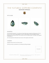 1.63 Ct. Sapphire from Madagascar Appraisal