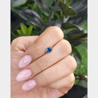 1.00 Ct. Greenish Blue Sapphire from Madagascar Life Style