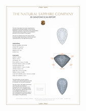 2.00 Ct. Sapphire from Madagascar 3 D Scan Report