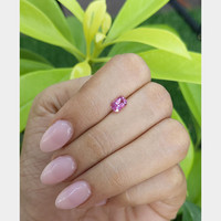 1.07 Ct. Purplish Pink Sapphire from Madagascar Life Style
