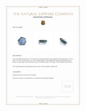 1.32 Ct. Greenish Blue Sapphire from Montana Appraisal