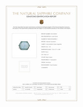 1.02 Ct. Bluish Green Sapphire from Montana Scan Report