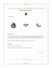 0.31 Ct. Bluish Green Sapphire from Montana Appraisal