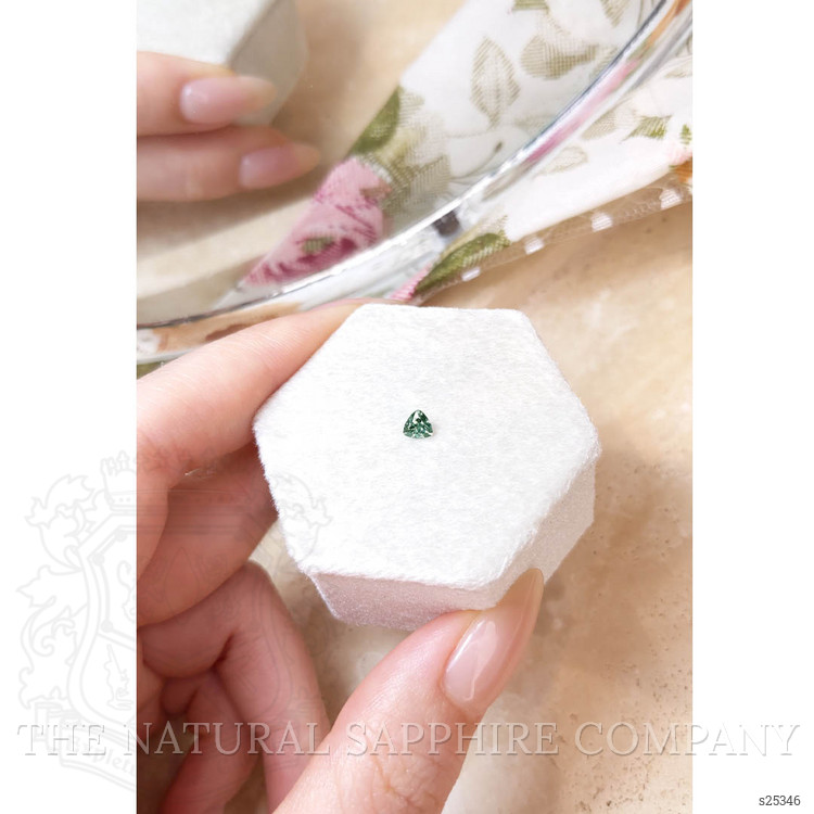 0.31 Ct. Bluish Green Sapphire from Montana