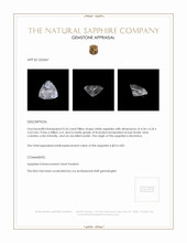 0.36 Ct. White Sapphire from Montana Appraisal