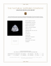 0.36 Ct. White Sapphire from Montana Scan Report