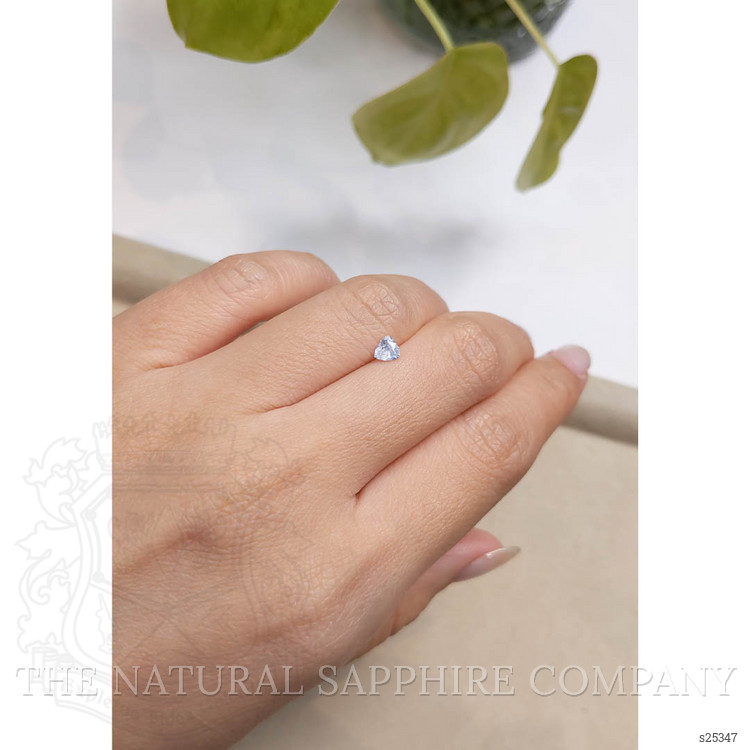 0.36 Ct. White Sapphire from Montana