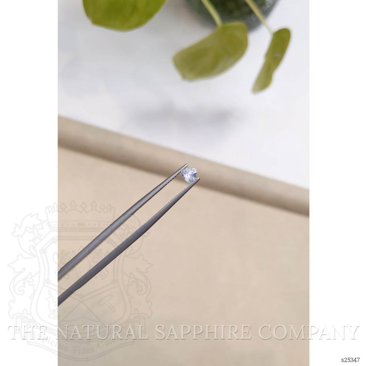 0.36 Ct. White Sapphire from Montana