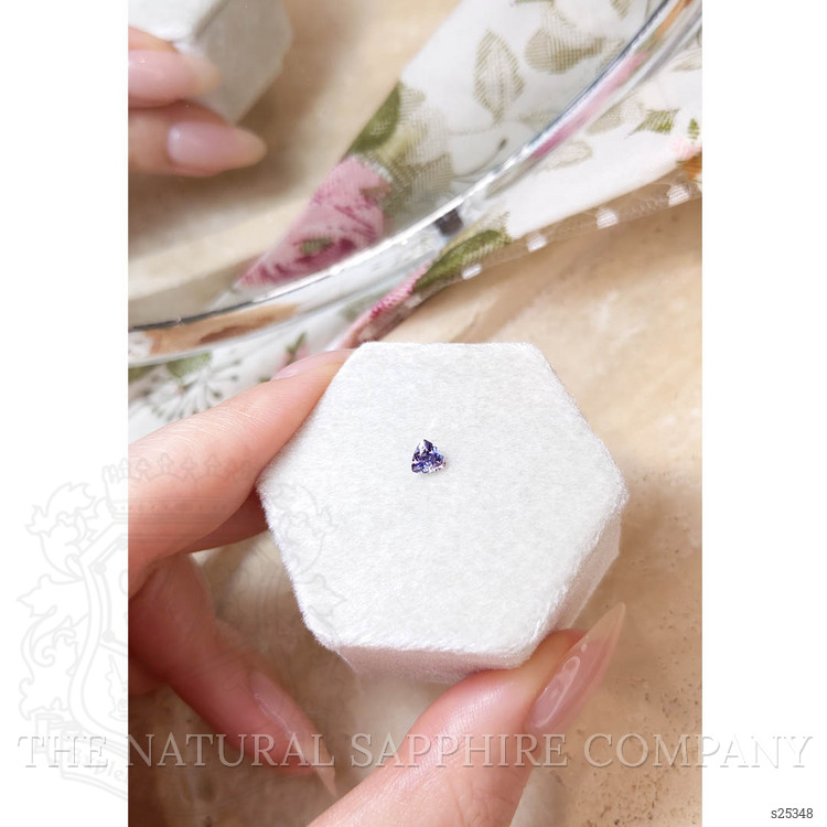 0.33 Ct. Bluish Purple Sapphire from Montana