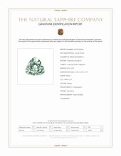 0.39 Ct. Green Sapphire from Montana Scan Report