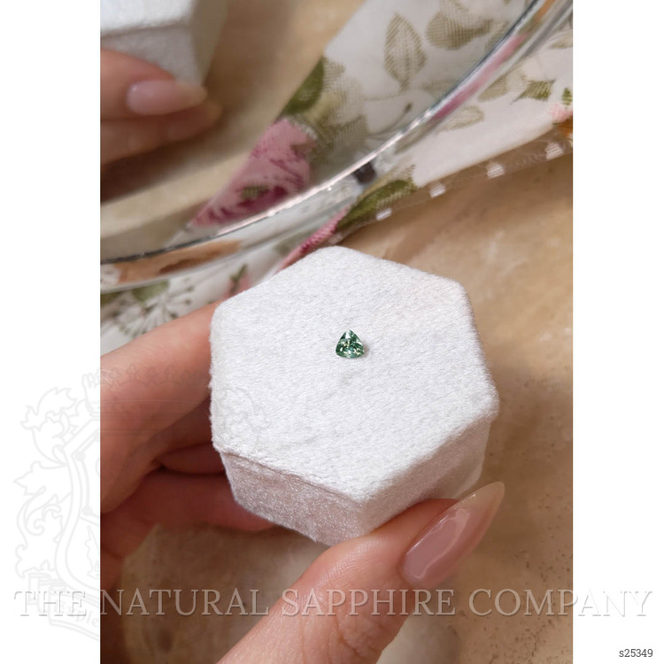 0.39 Ct. Green Sapphire from Montana