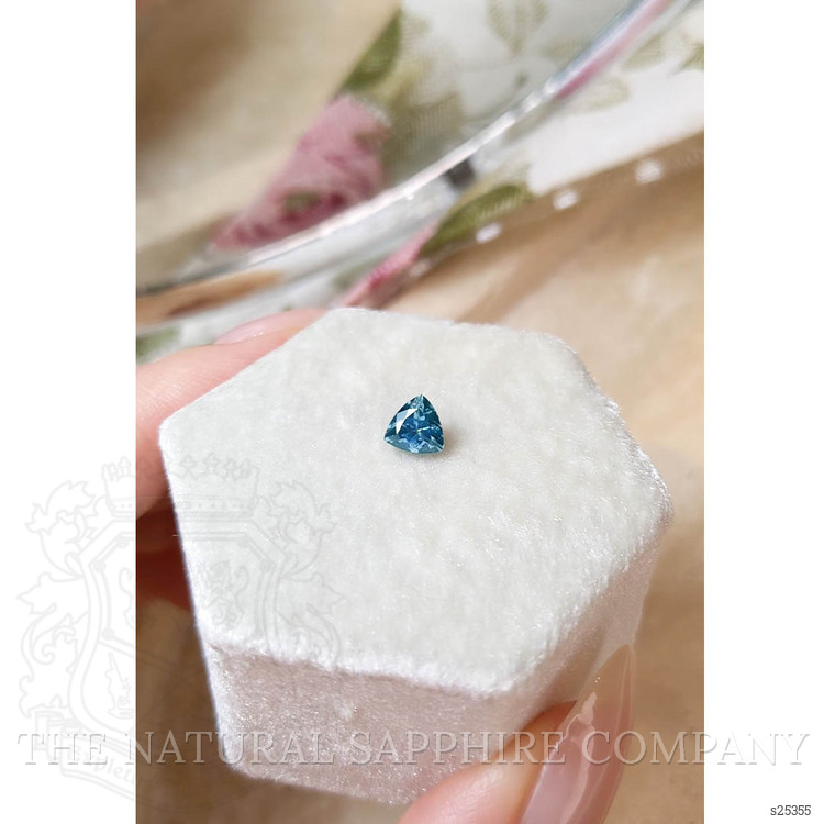 0.73 Ct. Greenish Blue Sapphire from Montana