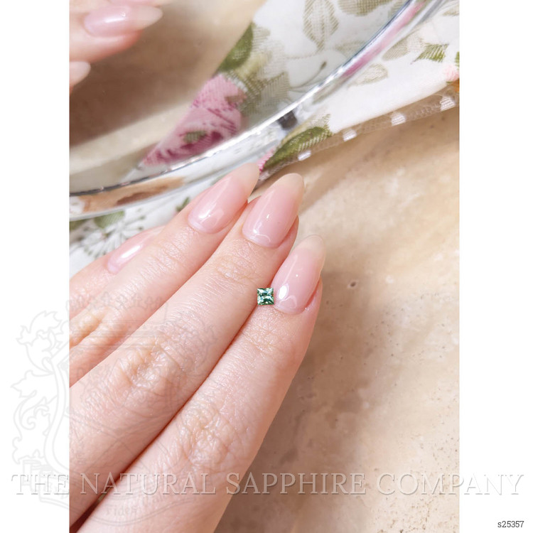 0.27 Ct. Bluish Green Sapphire from Montana