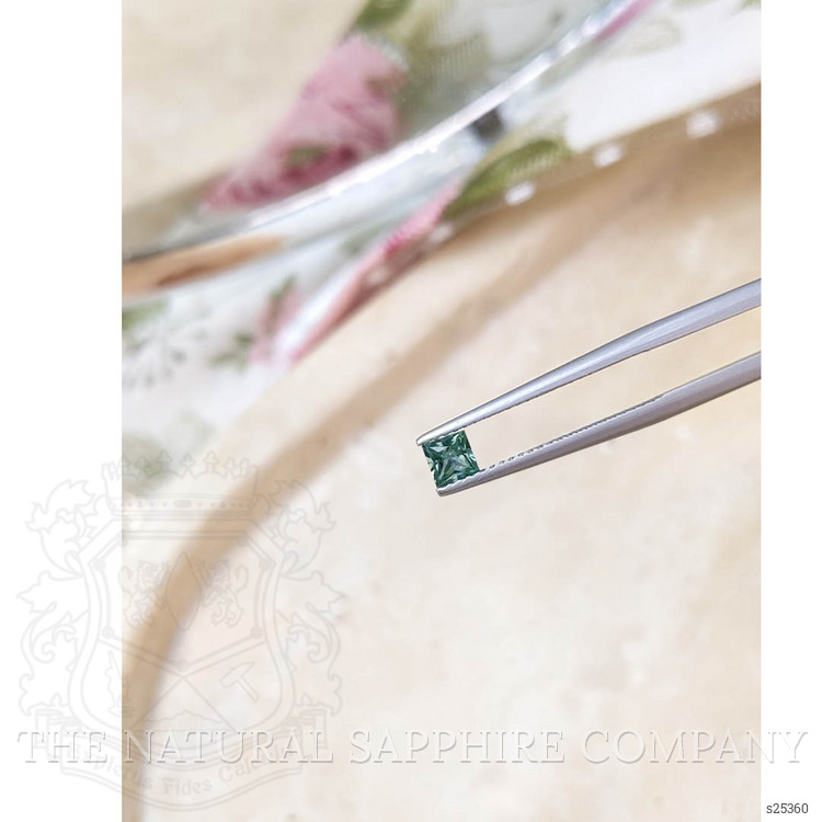 0.35 Ct. Bluish Green Sapphire from Montana