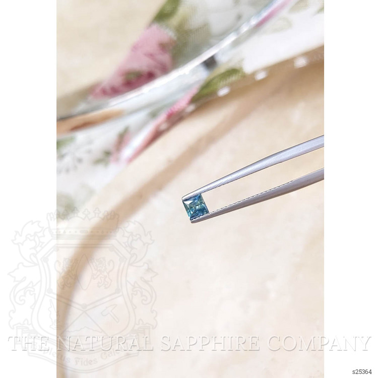 0.38 Ct. Greenish Blue Sapphire from Montana