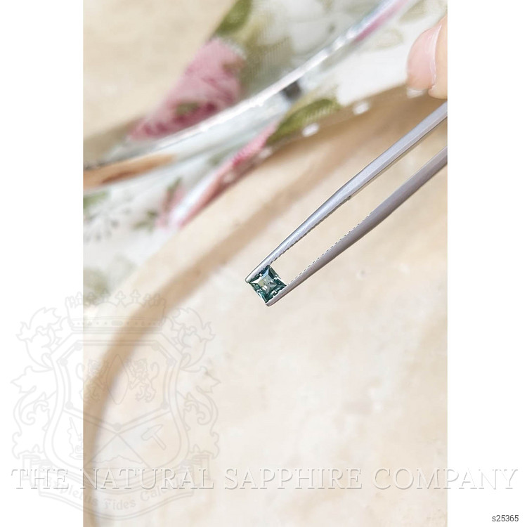 0.38 Ct. Bluish Green Sapphire from Montana