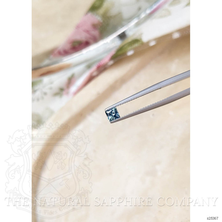 0.39 Ct. Greenish Blue Sapphire from Montana