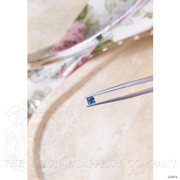 0.42 Ct. Greenish Blue Sapphire from Ceylon (Sri Lanka)