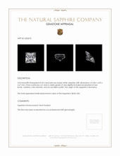 0.42 Ct. White Sapphire from Montana Appraisal