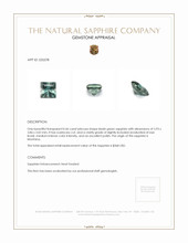 0.46 Ct. Bluish Green Sapphire from Montana Appraisal