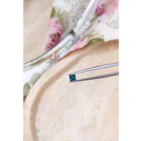 0.46 Ct. Greenish Blue Sapphire from Ceylon (Sri Lanka) Life Style