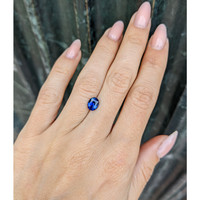 1.28 Ct. Blue Sapphire from Ceylon (Sri Lanka) Life Style