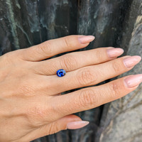 1.28 Ct. Blue Sapphire from Ceylon (Sri Lanka) Life Style