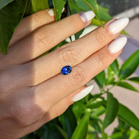 1.11 Ct. Blue Sapphire from Ceylon (Sri Lanka) Life Style
