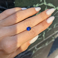 1.06 Ct. Blue Sapphire from Ceylon (Sri Lanka) Life Style