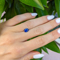 1.34 Ct. Blue Sapphire from Ceylon (Sri Lanka) Life Style