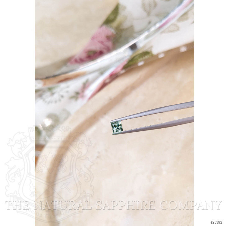 0.51 Ct. Bluish Green Sapphire from Ceylon (Sri Lanka)