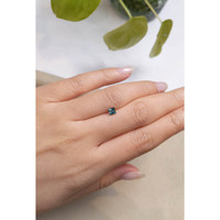 0.52 Ct. Greenish Blue Sapphire from Montana Life Style