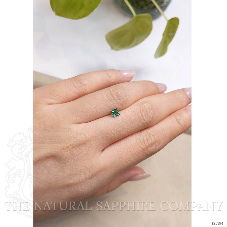 0.56 Ct. Bluish Green Sapphire from Montana