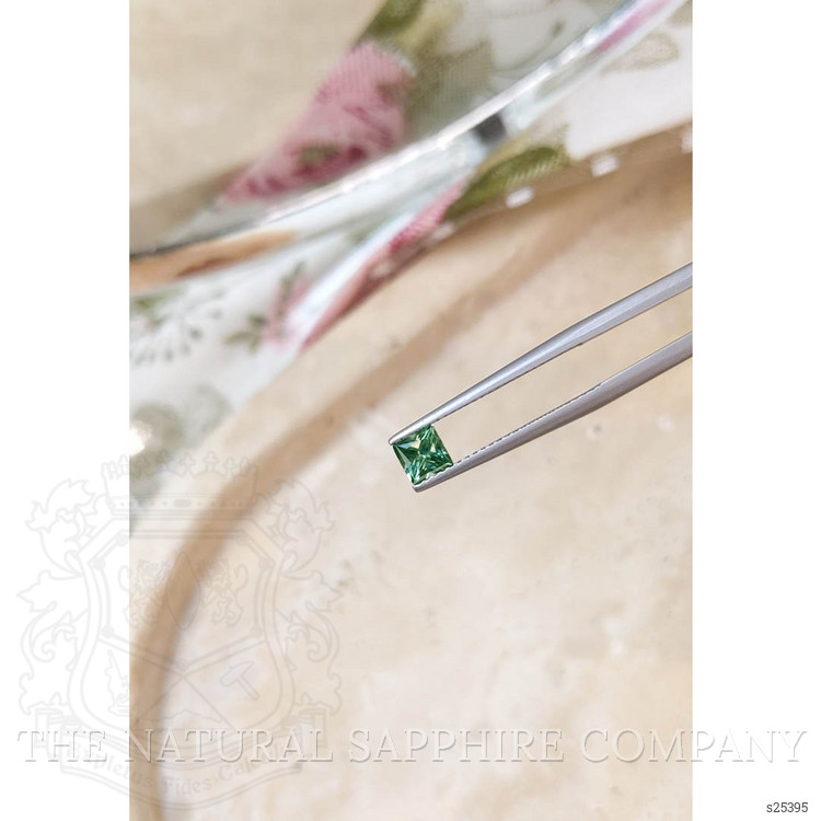 0.66 Ct. Green Sapphire from Montana