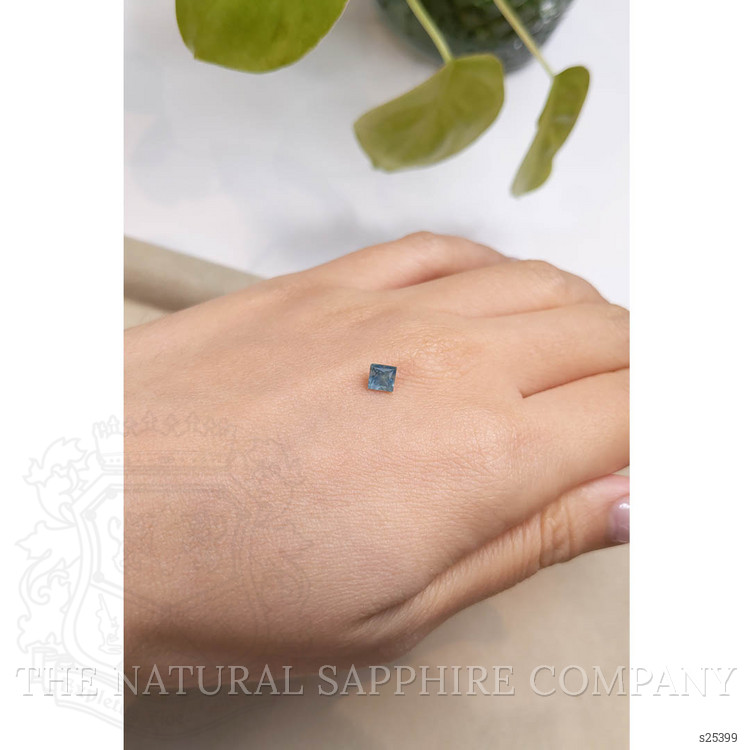 0.71 Ct. Greenish Blue Sapphire from Montana