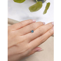 0.71 Ct. Greenish Blue Sapphire from Montana Life Style