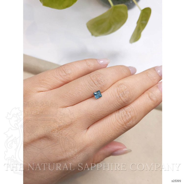 0.71 Ct. Greenish Blue Sapphire from Montana