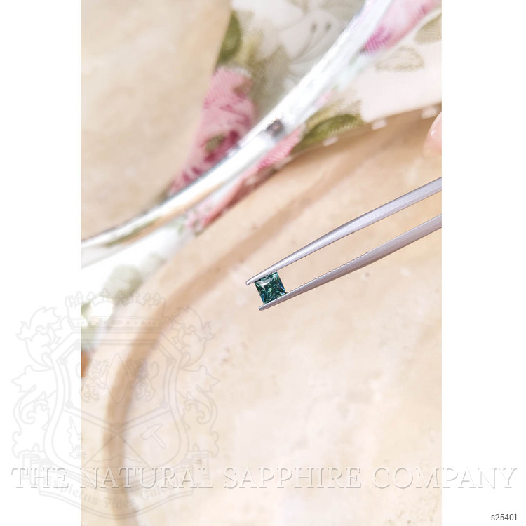 0.67 Ct. Bluish Green Sapphire from Montana